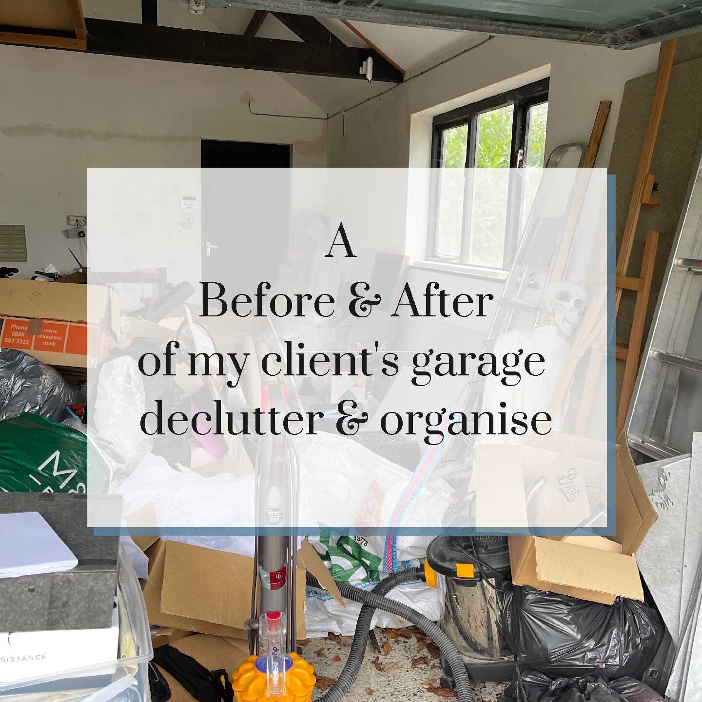 A Before & After of my client’s garage declutter & organise
