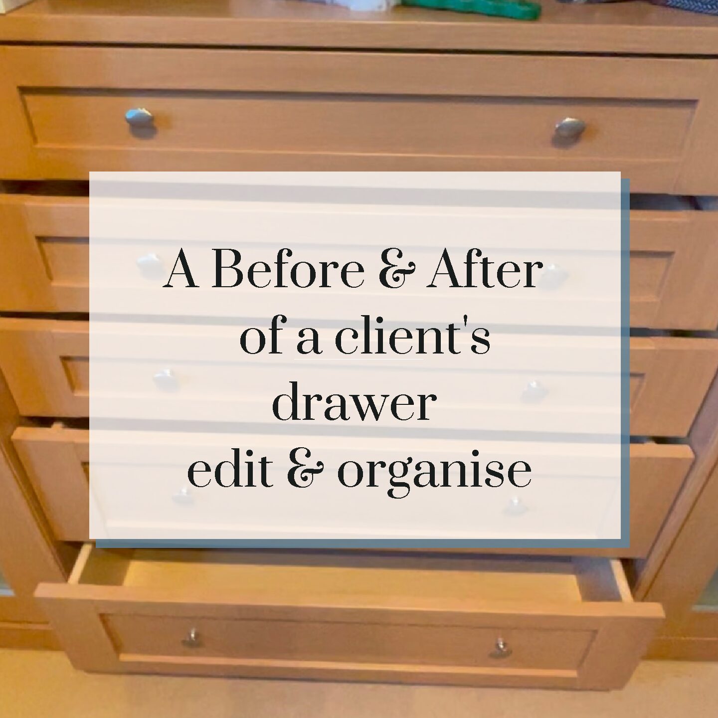 A Before & After of a client’s chest of drawers transformation!